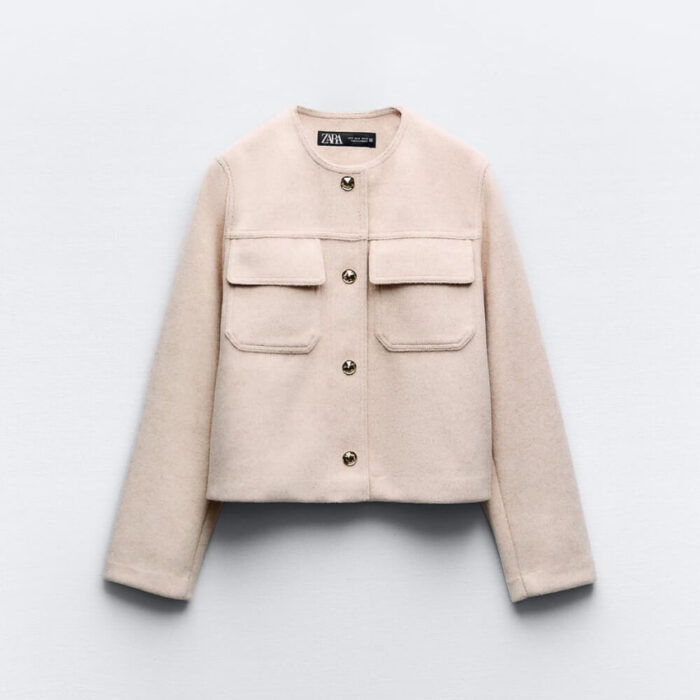 Zip Back Tube Denim Top